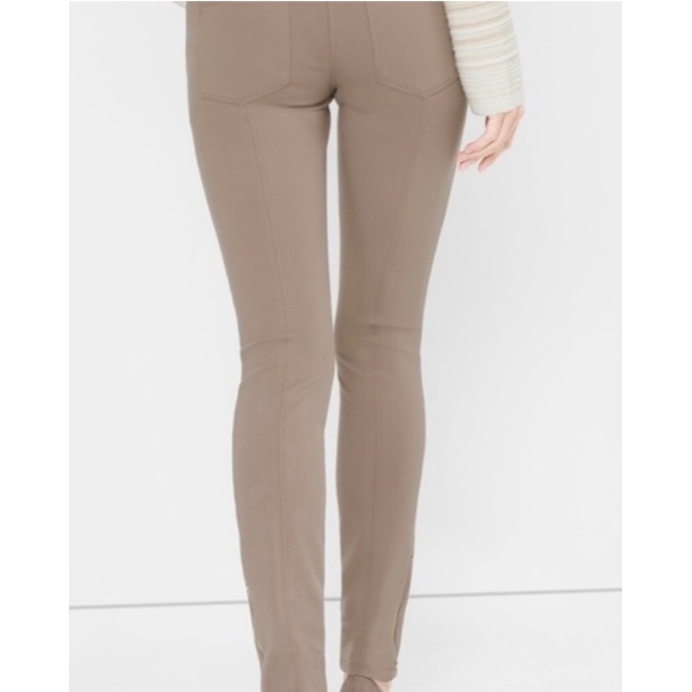 White House Black Market The Skimmer Pants Skinny Slim Women's 16 Long Neutral